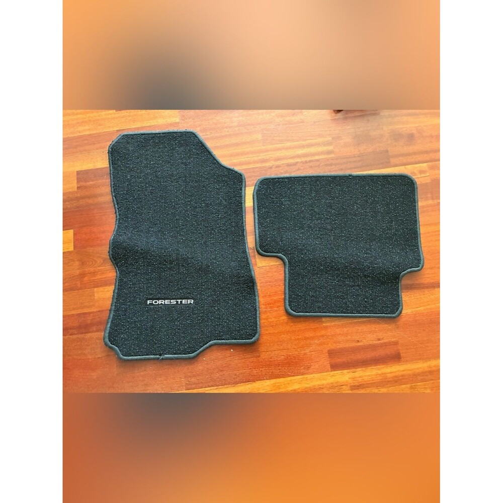 2019-2024 Subaru Forester Black 2 Piece Carpet Car Floor Mats